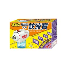 速必效 無味型電熱蚊液寶 居家除蚊 空間防護 無香精 適用於圓插電蚊香器, 1組, 40毫升