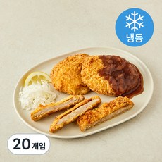하늘푸드 순살치즈돈까스 (냉동), 130g, 20개