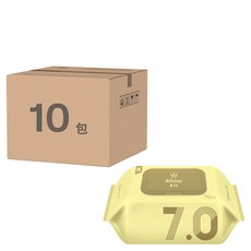 Bebeen K 嬰兒用濕紙巾 EWG1級 pH4.5弱酸性, 70張, 10包