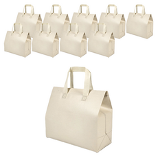 DesignPackage 多用途捲式便當保冷袋4號, 象牙白, 10個