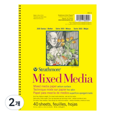 스트라스모아 믹스 메디아 전문가용 스케치북 GI362005, 14 x 21 cm, 40매, 2개