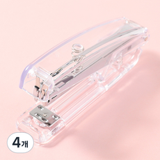 일상속반짝 스테이플러, 투명 실버, 4개