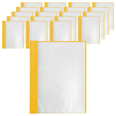 DaTaBanK 三田文具 輕便軟質資料簿 A4 FF-10-49, 黃色, 20本