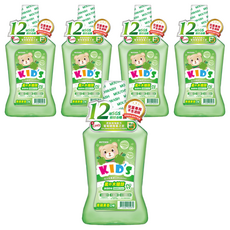 T.KI 白人 兒童漱口水 青頻果, 550ml, 5瓶
