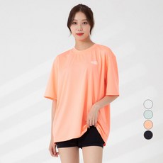 CARET 女款寬鬆版型短袖圖案防磨衣, 夢幻粉