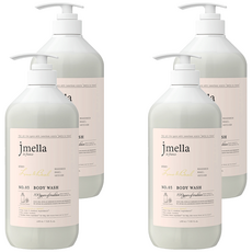 jmella 法式漫舞香水沐浴乳 No.03 Lime & Basil, 1L, 4瓶