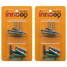 Innotime 家具用組裝螺栓 5入 + 螺帽 5入 套組 NIT808, 2套