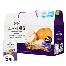 즙쟁이 도라지 배즙, 2.4L, 5개