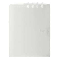 KING JIM COMPACK 可對折活頁筆記本 不透明 9955H-WH 201 x 150 x 20mm B5, 白色, 1本