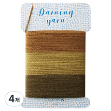 Clover 可樂牌 Clover 補綴線, 4個, 棕色 57-217