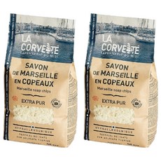 LA CORVETTE 法釩馬賽莊園 經典植物油馬賽皂絲, Marseille soap chips, 低過敏, 750g, 2包