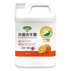 潔芬抗菌洗手露 補充桶 柑橘, 抗菌保濕 溫和不刺激 家庭號補充包, 4L, 1桶