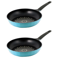 키친아트 에프원 통주물 칼라 다이아몬드 프라이팬, 28cm, 2개