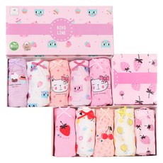 KIZLINE 女童款 Sweet 5件 + 櫻桃莓果 純棉三角內褲 5件