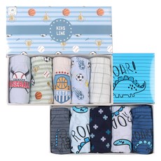 男童三角內褲 運動款5件 + 酷恐龍款5件套組