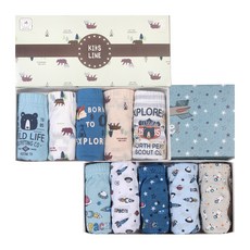 키즈라인 남아용 삼각 팬티 와일드 5종 + 스페이스 5종 세트