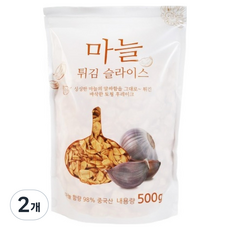 Kowoo International 炸蒜片, 500g, 2個