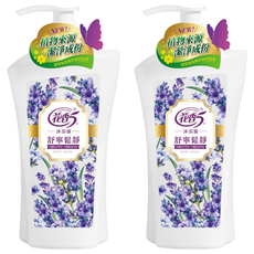 花香5 舒寧鬆靜沐浴露 含機薰衣草萃取, 1L, 2瓶