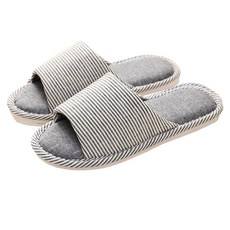 Alleophom 條紋室內拖鞋, 灰色, 1組