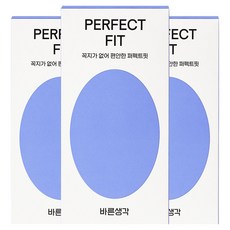 바른생각 퍼펙트핏 콘돔, 12개입, 3개