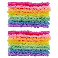 청소해결사 거품이 잘나는 버블 무지개 수세미, 16개, 1개입