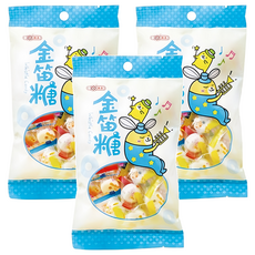 惠香 金笛糖 懷舊口笛糖 能當口哨吹 小朋友的零嘴, 100g, 3袋