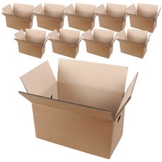 코멧 우체국 규격 종이 택배박스 KLB, 브라운, 10개