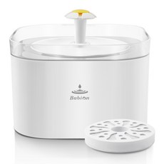 Babion 寵物噴泉式飲水機 2.4L + 濾心 1p 套組, J1, 混合色