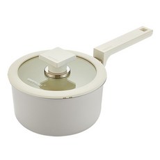 HAPPYCALL 電磁爐 Edge Blanc IH 單柄鍋, 珍珠灰, 16cm, 1個