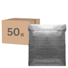 永曼尼 鋁箔保冷袋, 銀色, 50個