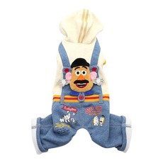 PET PARADISE 寵物衣服 連帽玩具總動員吊帶褲 - 蛋頭先生 3S 適合3公斤, 1件