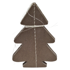 葉子小舖 聖誕拉旗 橫掛, 咖啡色, 5條