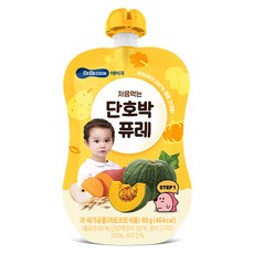 베베쿡 처음먹는 단호박 퓨레, 80g, 1개