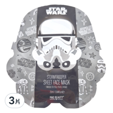 MAD BEAUTY星際大戰銀河帝國軍男士面膜 帝國風暴兵 25ml, 3片