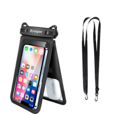 Daily Pick 雙口袋智慧型手機防水袋, 黑色, 1個