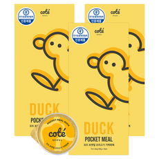 꼬뜨 강아지 전연령용 포켓밀 원기회복 습식사료 6p, 오리, 300g, 3개