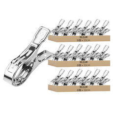 曬衣夾 被夾 Set 6, 3組, 銀色