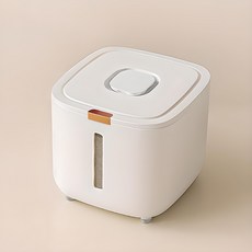 Retozims一觸式密封米桶 10kg, 白色, 1個