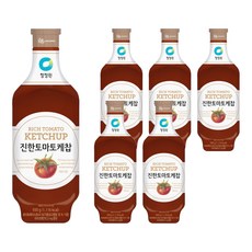 청정원 진한 토마토케찹, 930g, 6개