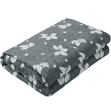 GOMPYO 可水洗節能電熱毯, Floral Gray, S(67.5 x 180cm)