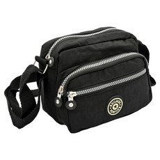 Lulubag 露露包 蘋果肩背斜背包, 黑色