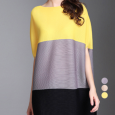 아뗄릭 라운드넥 배색 나시 미디 원피스 13850 빅사이즈 포함