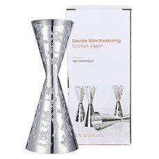 KALDIN 刻度型雙頭計量雞尾酒量酒器 30/60ml, 1個, 銀色骷髏