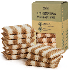 코멧 식물유래 PLA 망사 수세미, 1개, 9개입
