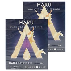 HARU 含春 G SPOT G點型衛生套 52mm, 4個, 2盒