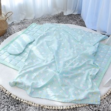 hwamo baby 枕頭+棉被+毯子組, 月亮小雞款