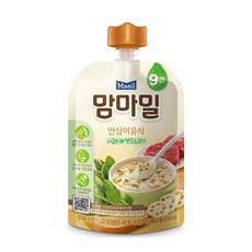 맘마밀 안심 이유식 9개월부터, 시금치와 연근소고기, 100g, 1개