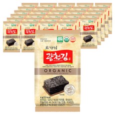 광천김 오가닉 도시락김, 4g, 54개