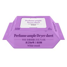 MURO 無路 超濃縮香氛烘衣柔軟片 白麝香, 80片, 1個