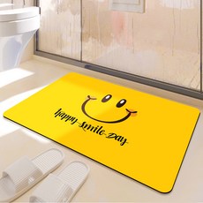 비욘드리빙 굿스마일 빨아쓰는 규조토 발매트, happy smile Day